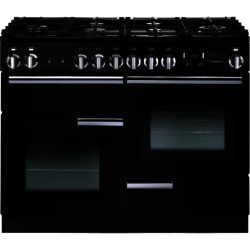 Rangemaster Professional+ 110cm 91980 Natural Gas Range Cooker in Black with FSD Hob